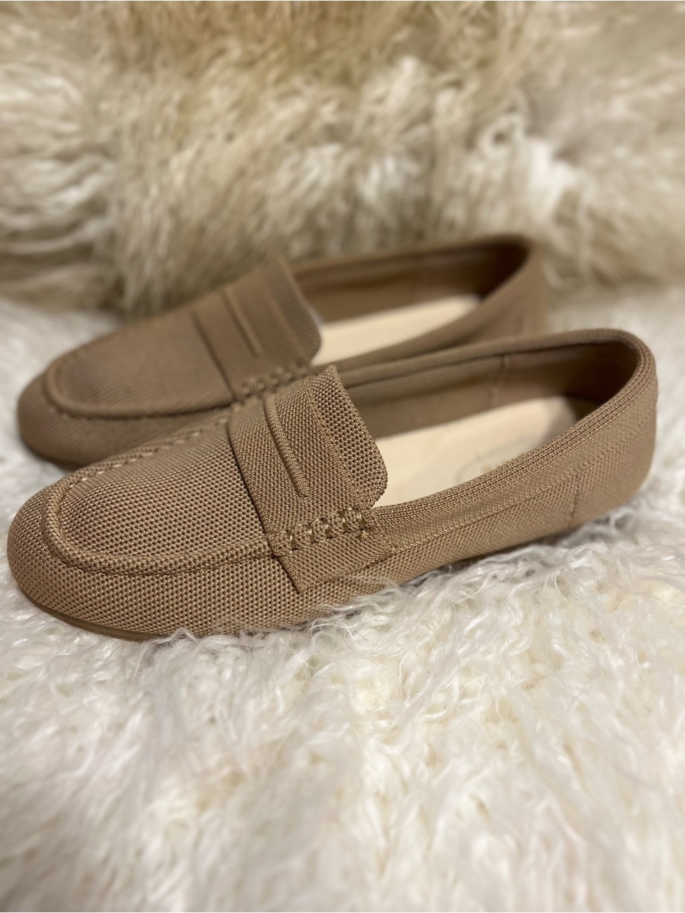 Everyday Knit Penny Loafers in Taupe